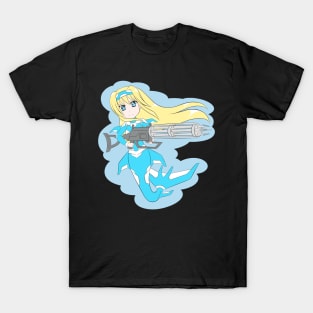 Speargun Mermaid (Blonde) T-Shirt